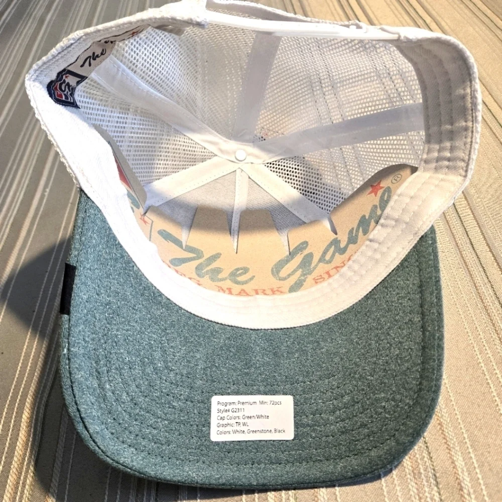 Lake Tahoe Cap by The Game Style# G2311 White, Greenstone, Black Snap Back